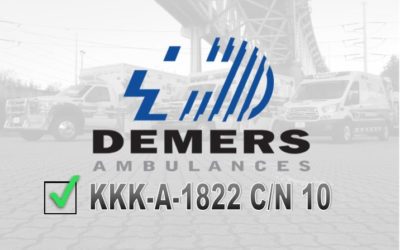 Demers Ambulances Certified KKK-A-1822 C/N 10